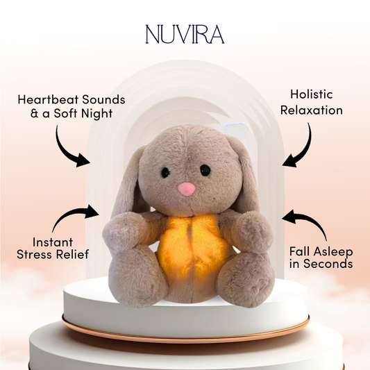 Breathing Glow Bunny Music Toy for Babies (Single Piece)