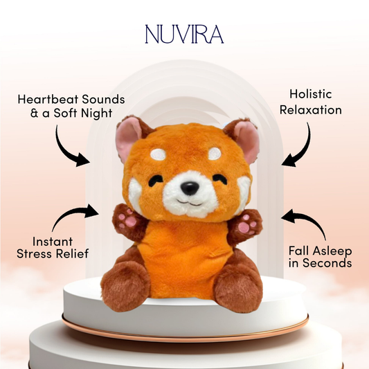 New Red Panda Plush Toy: Musical Lights & Breathing
