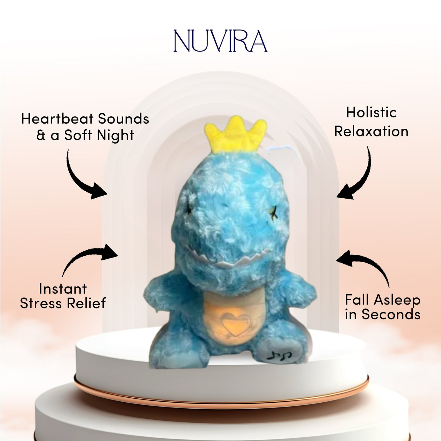 Breathing Lamb Baby Sleep Music Plush Toy