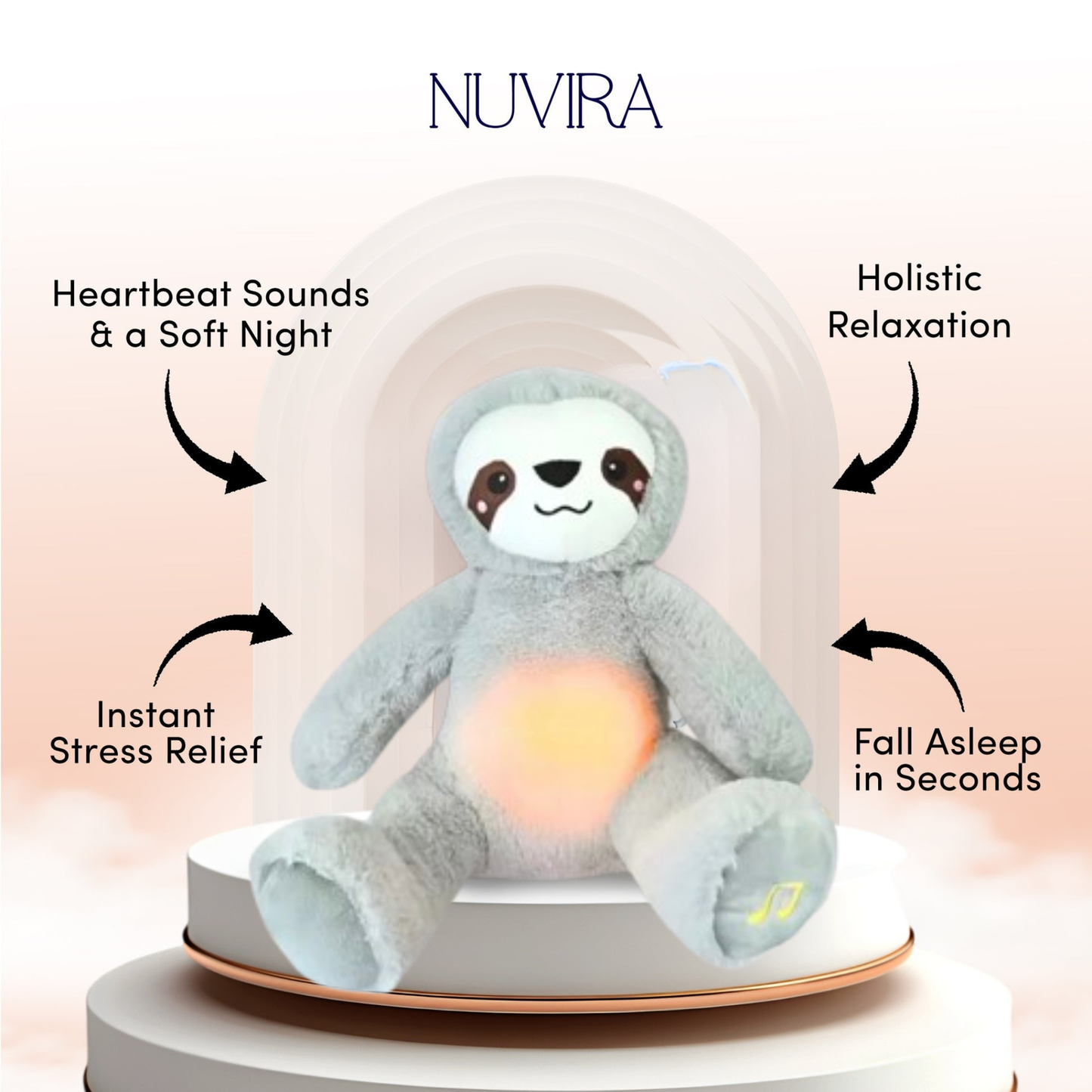 Otter Sleep Music Doll Plush Toy for Baby Soothing