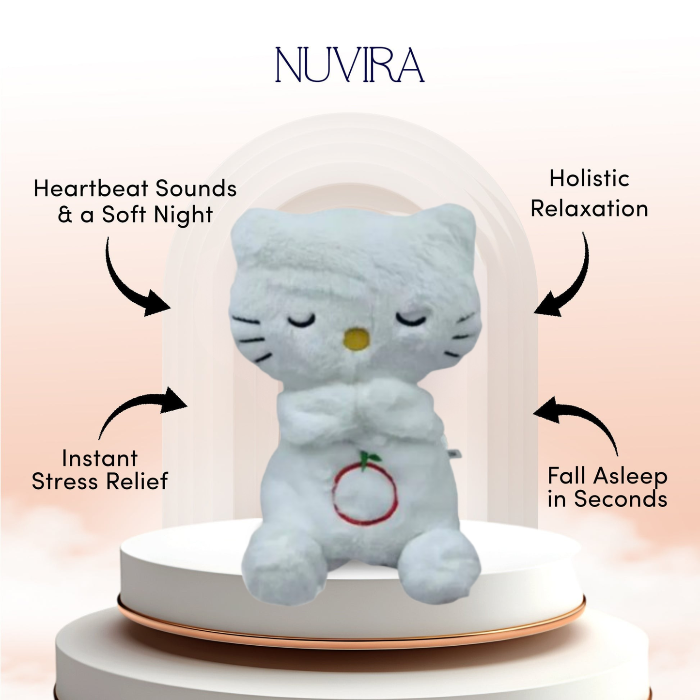 Breathing Lamb Baby Sleep Music Plush Toy