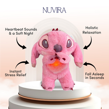 Kawaii Stitch Plush Doll - Soothing Musical Sleep Companion