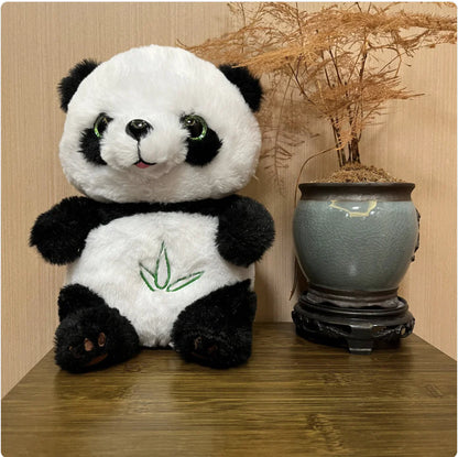 Cute Panda Plush Toy with Music and Lights