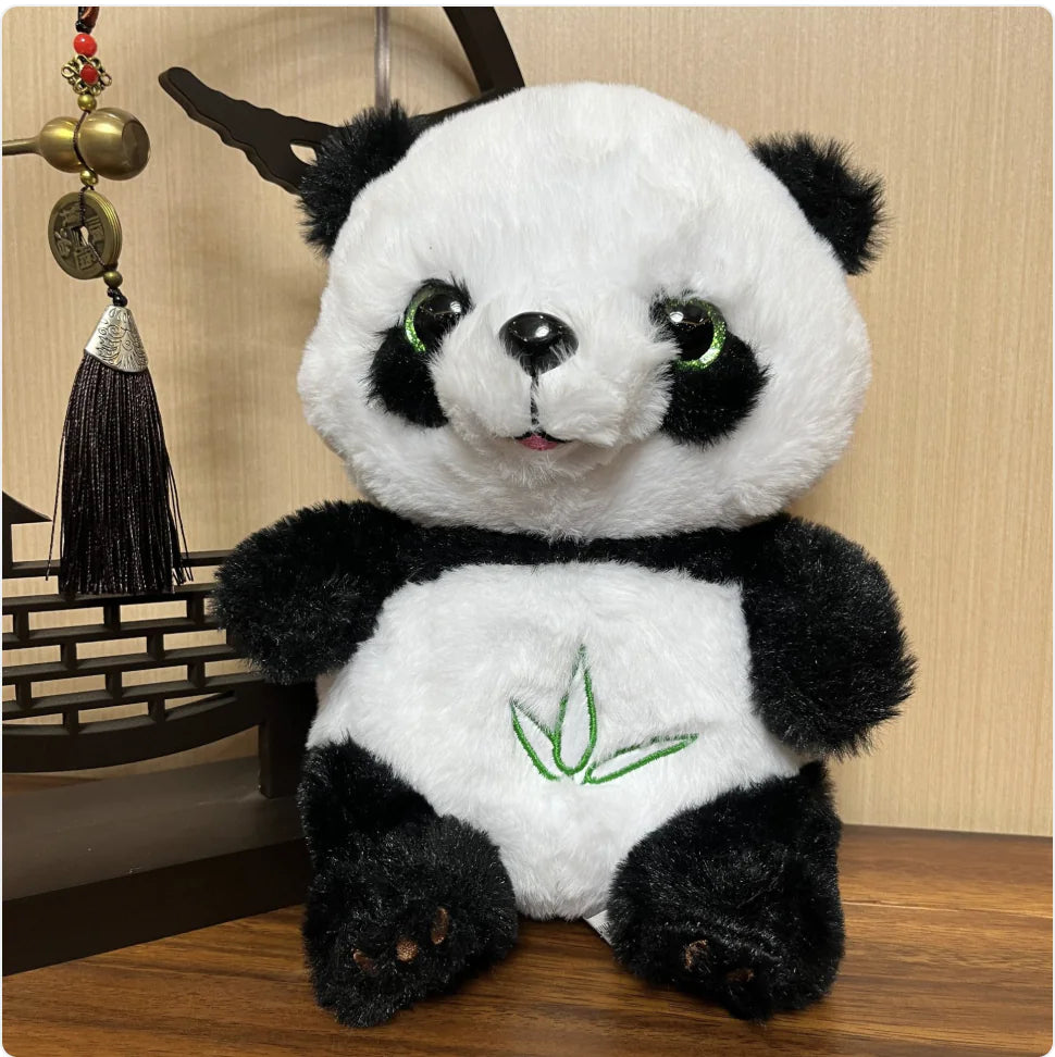 Cute Panda Plush Toy with Music and Lights