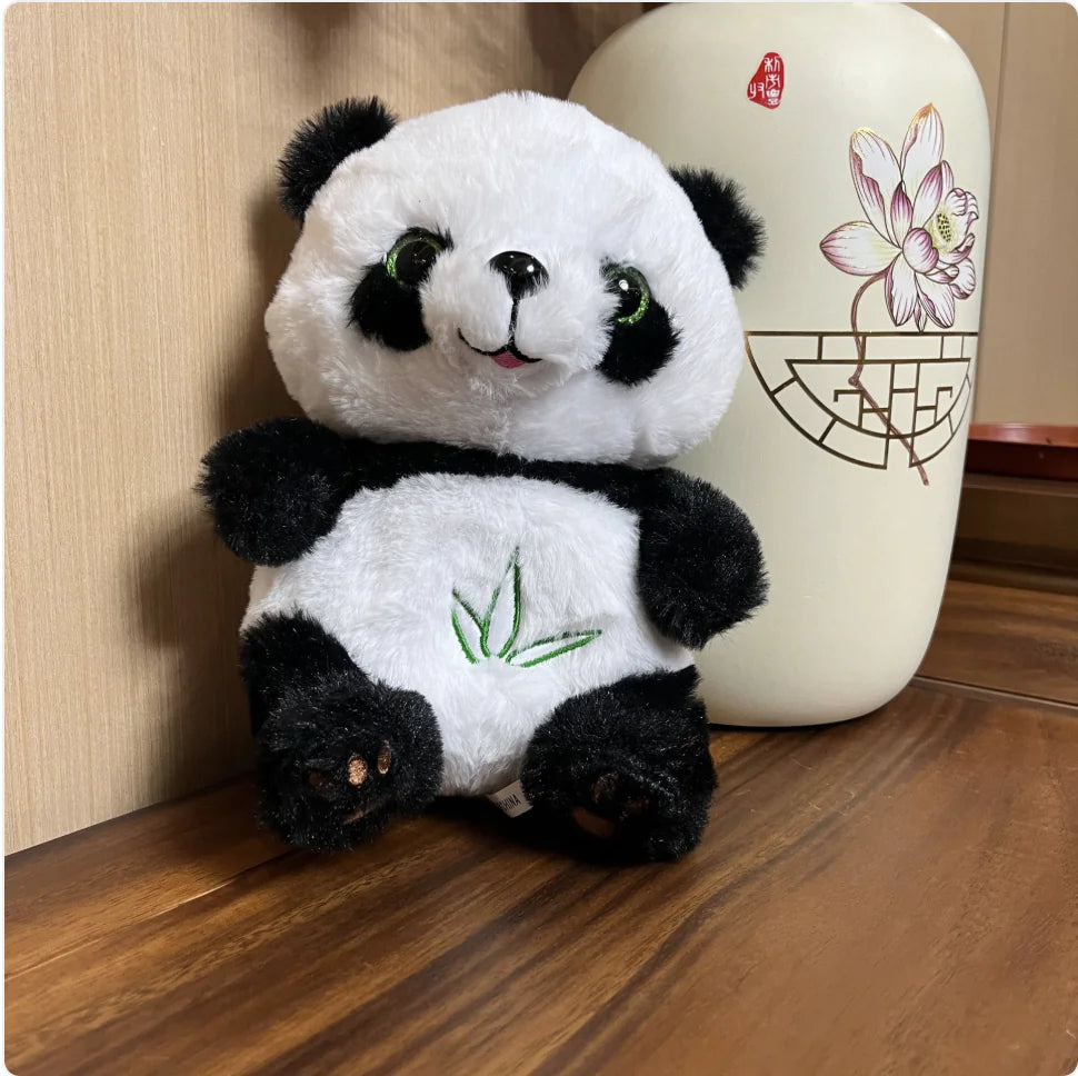 Cute Panda Plush Toy with Music and Lights